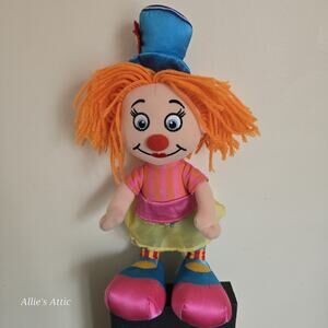 Ringling Bros Circus Clown Greatest Show On Earth Plush Stuffed Animal Souvenir‎